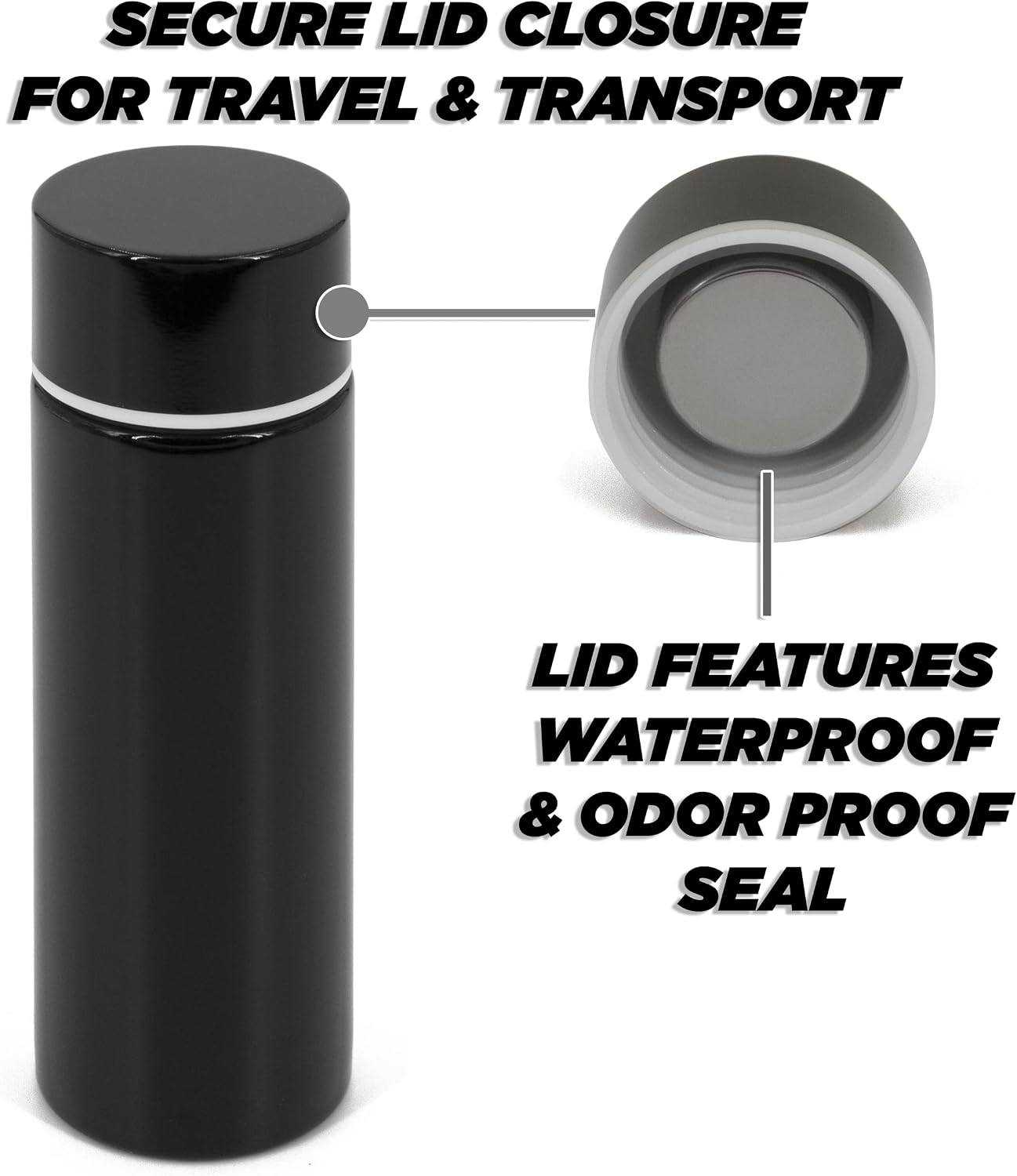 CASEMATIX Stainless Steel 5-Ounce Travel Spittoon Bottle - Portable Dip Spit Cup with Wide Mouth, Black, Reusable for Chew image 4
