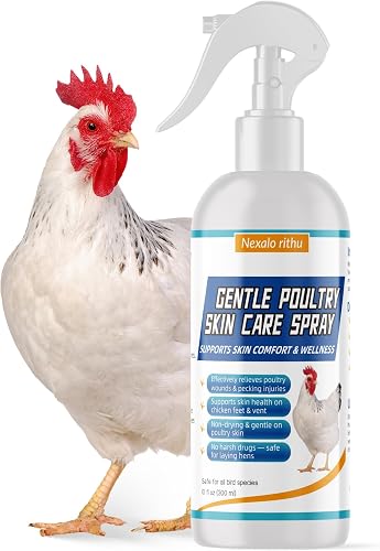 Nexalo Poultry Care Spray 10 oz - Chicken Wound Spray for Bumblefoot, Pecking Sores & Minor Cuts for All Poultry Nexalo Poultry Care Spray 10 oz - Chicken Wound Spray for Bumblefoot, Pecking Sores & Minor Cuts for All Poultry