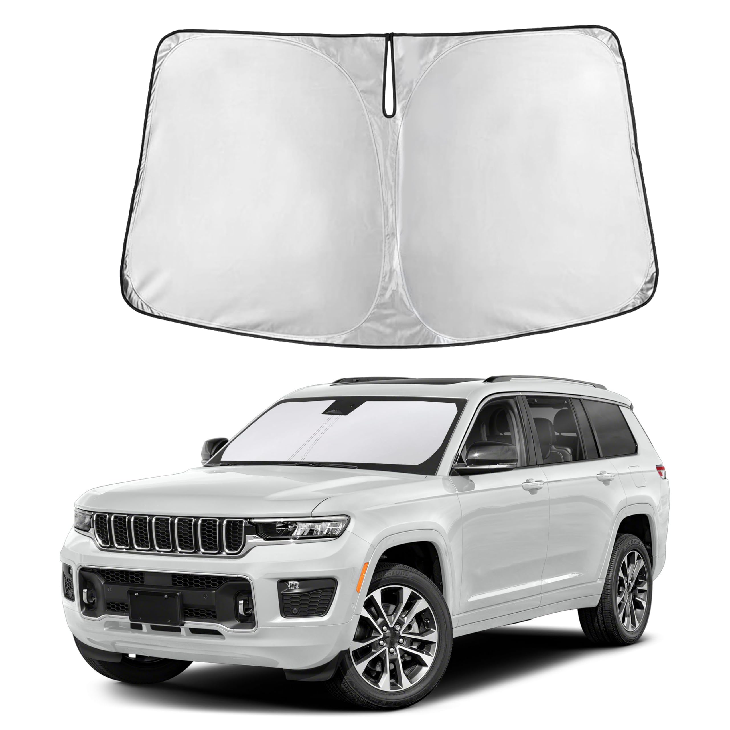 Photo 1 of Windshield Sun Shade Fit for Jeep Renegade 2015-2021, 2022, 2023, 2024