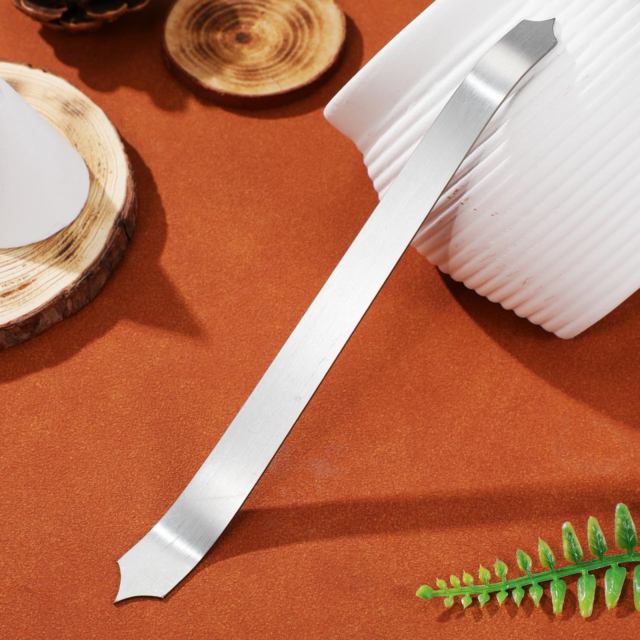 VILLCASE Pottery Tool Fish Texture Sculpting Tool 6.4 inch Dragon Scale Fish Scale Clay Craft for Pottery Modeling Ceramics