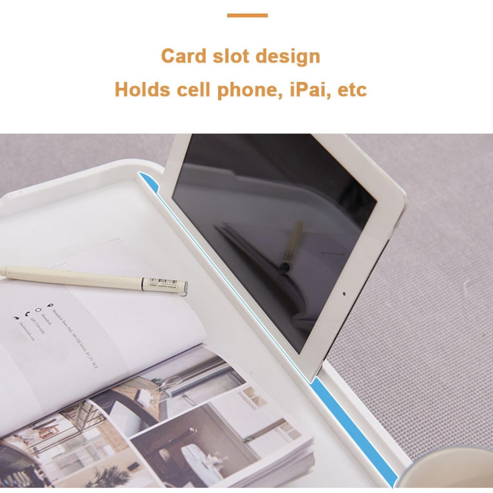 Tragbares Frühstückstablett – Faltbarer Laptoptisch mit Getränkehalter – Platzsparender Schreibtisch für Home Office & Reisen – Multifunktionale Ess- & Arbeitsfläche