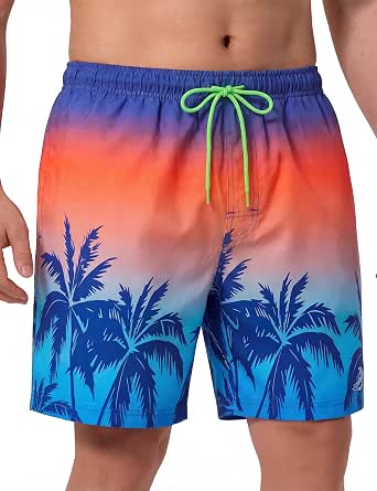 Men's Swim Trunks 7" Quick-Dry Mesh Liner UPF 50+ Board Shorts