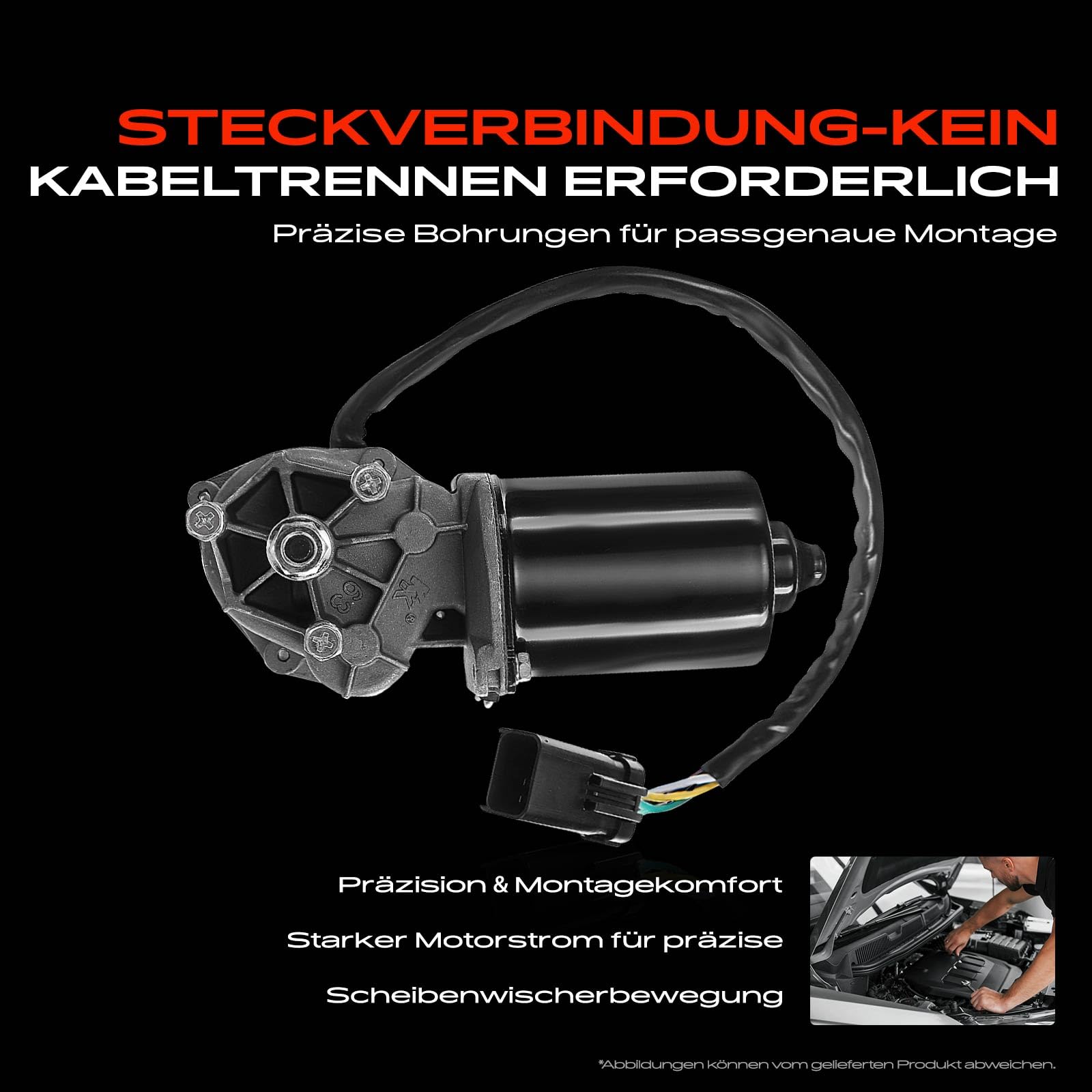Scheibenwischermotor Wischermotor Vorne für 96-07 Jeep Wrangler II TJ 5-Polig eB