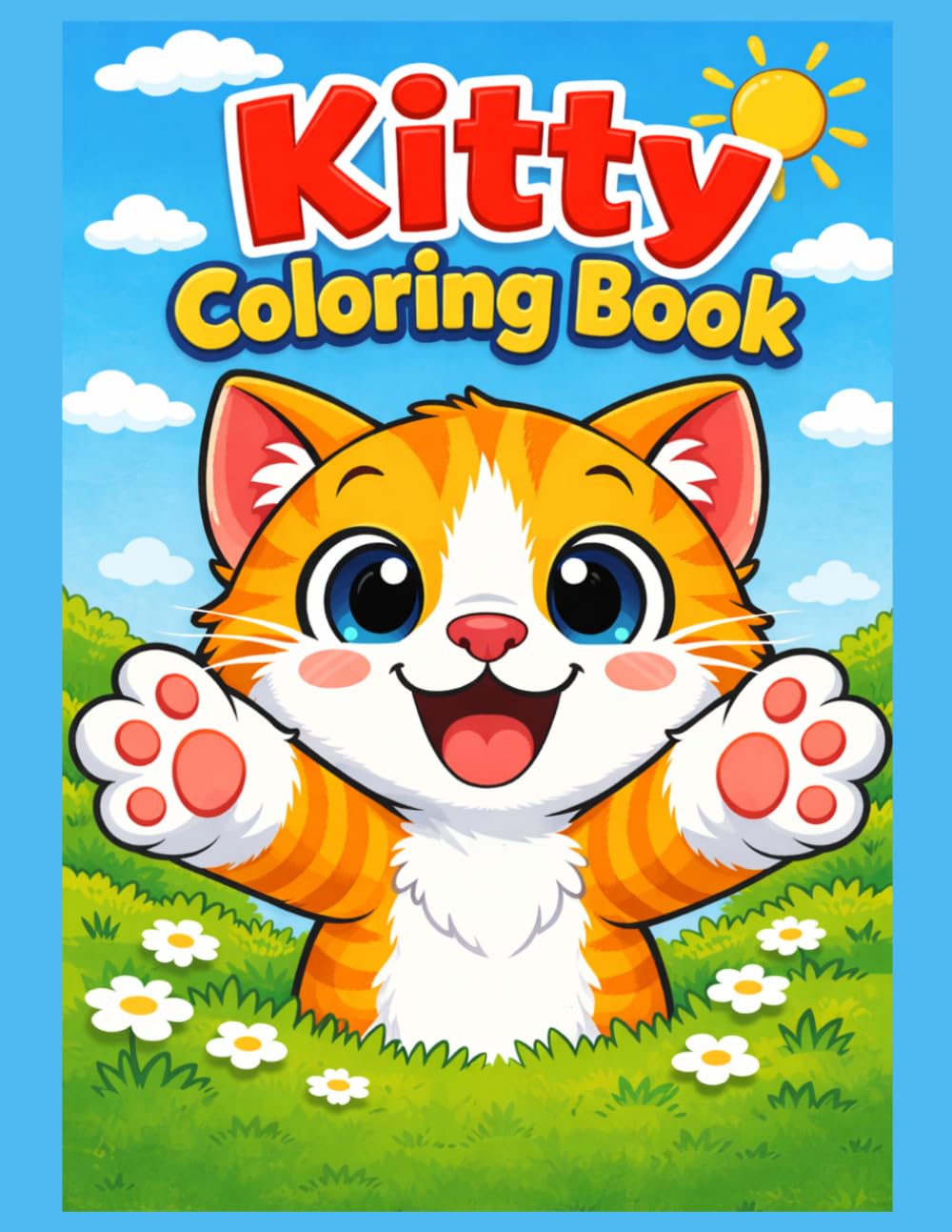 Kitty Coloring Book: Fun and Easy Coloring Pages for Kids