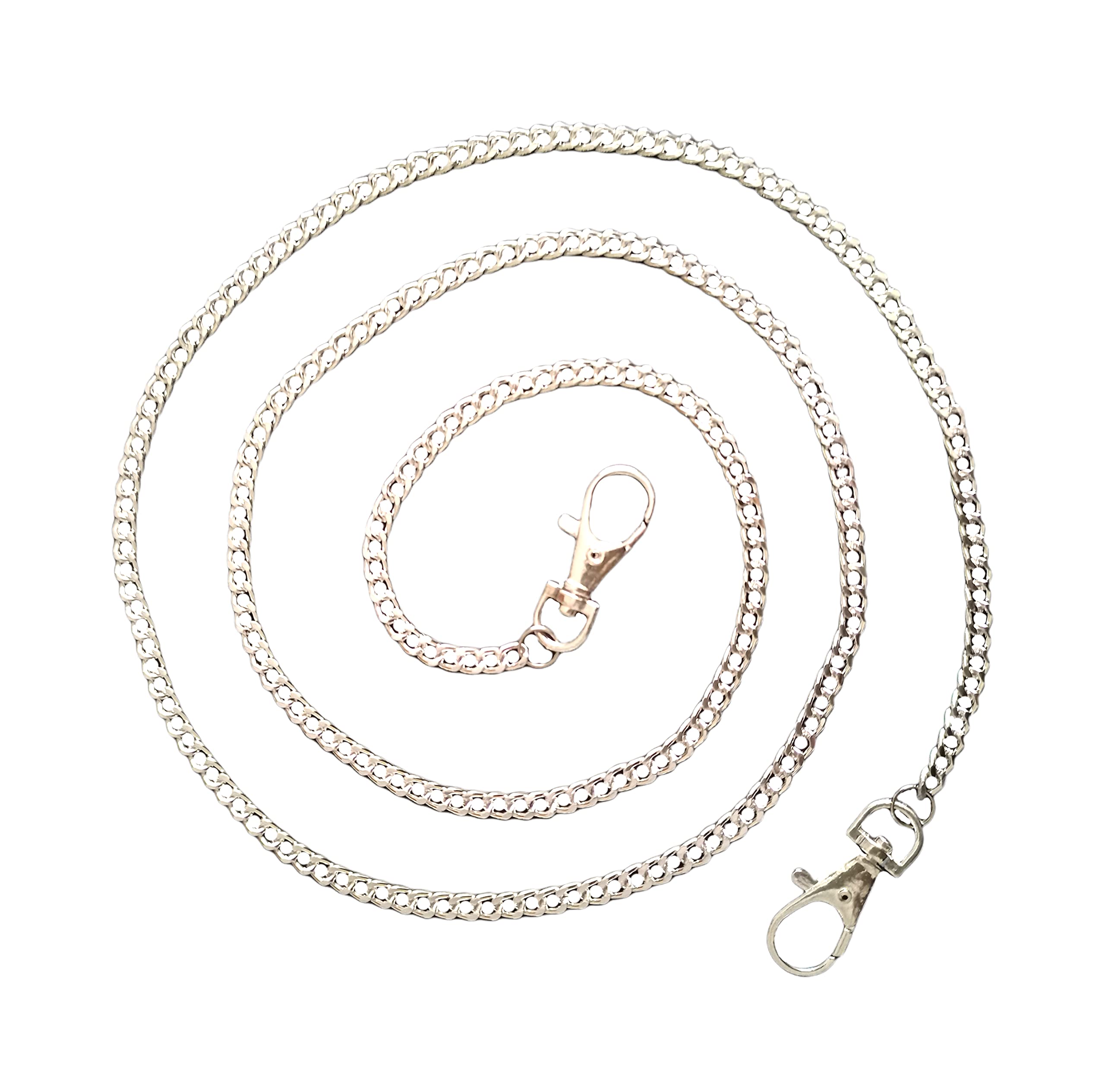 A2S2 109cm DIY Replacement Shoulder Bag Strap Chain 925 Silver Color Handbag Handles Accessories for Bags (925 Silver)-image-40