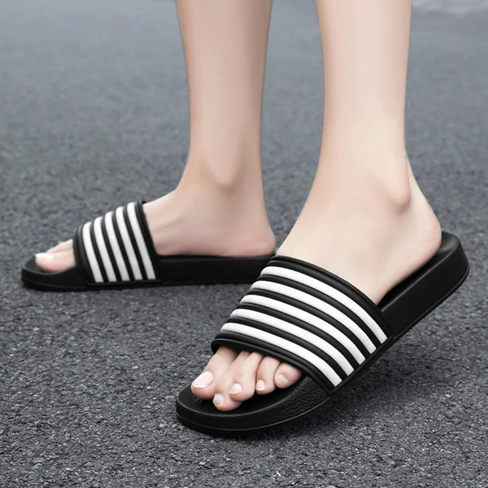 Ciabatte Uomo Scarpe da Casual All'aperto Sandali Estivi Spiaggia Antiscivolo Plus Size-Rosso_a-45