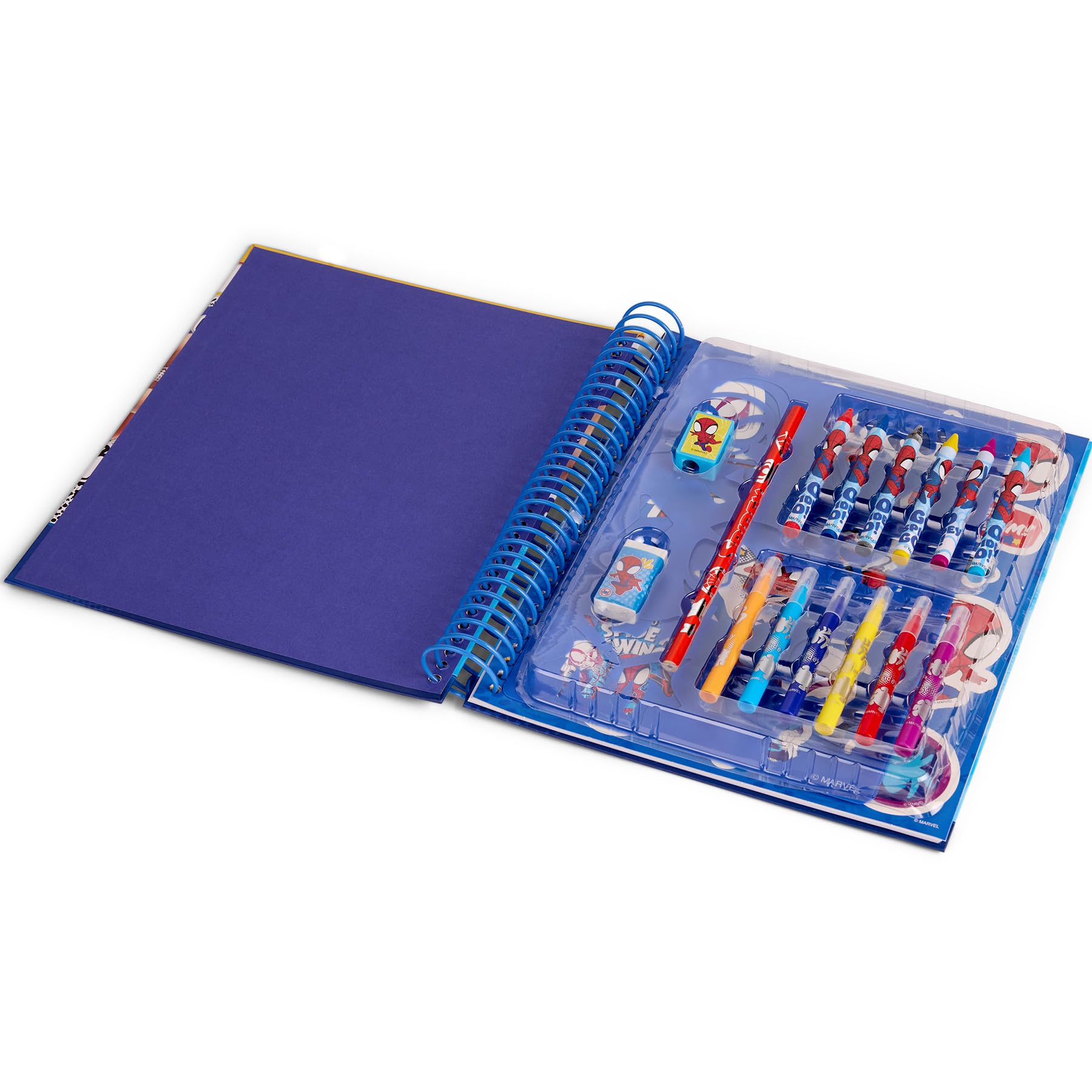 Disney Spidey and Friends - Creative Sticker & Stencil Colouring Set - Fun Activity Book for Kids Age 3+ (SP24356) - Image 3