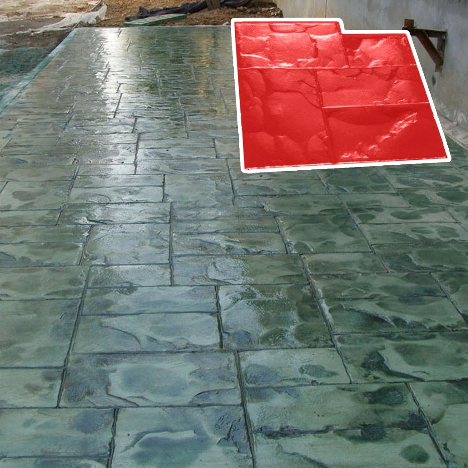 Tapis de peau texturé de haute précision pour pavés de patio
