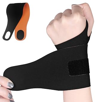YUNYILAN Wrist Brace Ulnar Wrist Brace Compression Ultra-Thin Elastic Strap Wrist,Wrist wraps for Pain Repetitive Wrist Use Injury,Support for Tendonitis Carpal Tunnel Relief Pain Black 2pcs