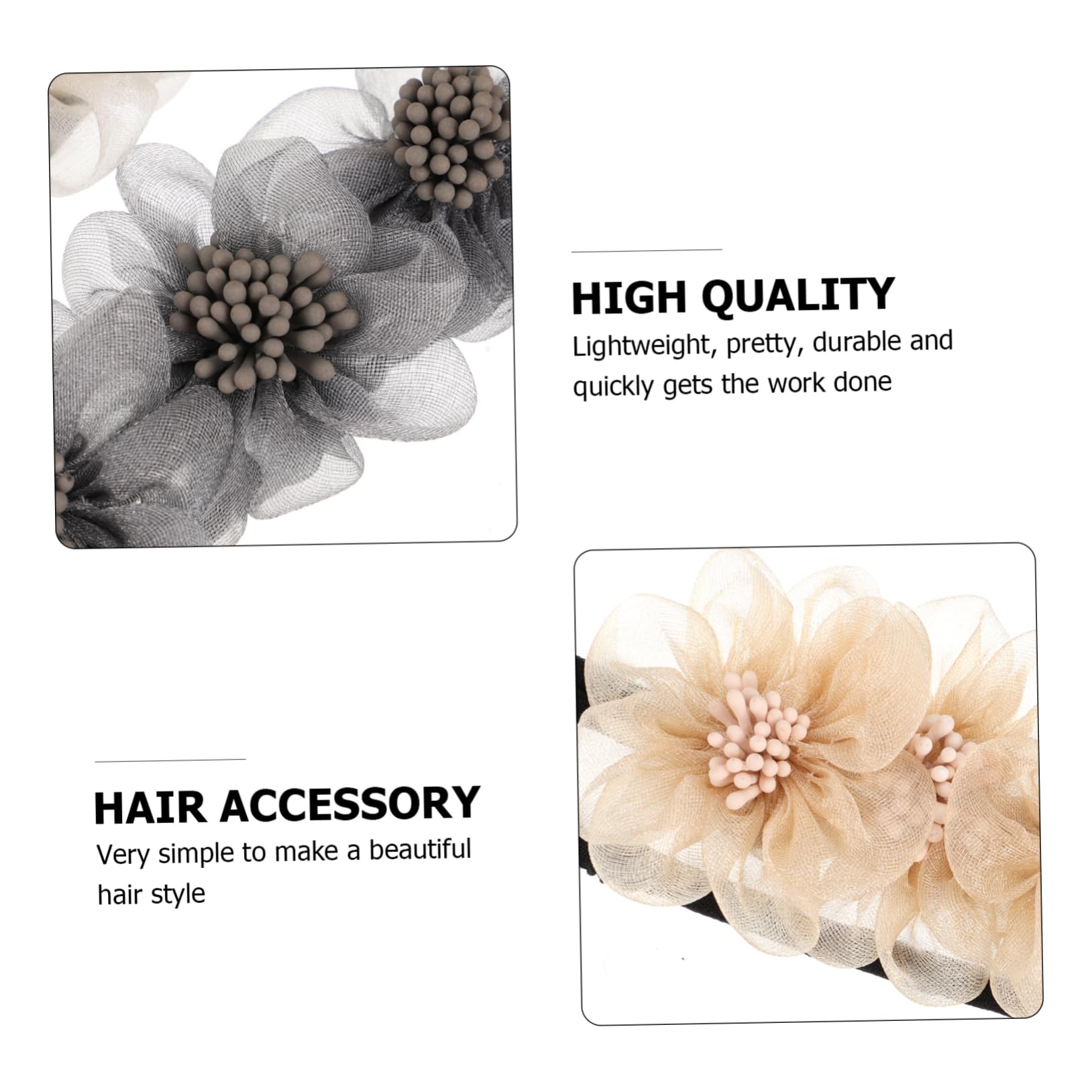 FRCOLOR 18stücke Teiliges Eleganter Blumen-haarbun-maker Für Stilvolle Hochsteckfrisuren Kinderfreundlich Und Langlebig Für Modische Looks Und Besondere Anlässe