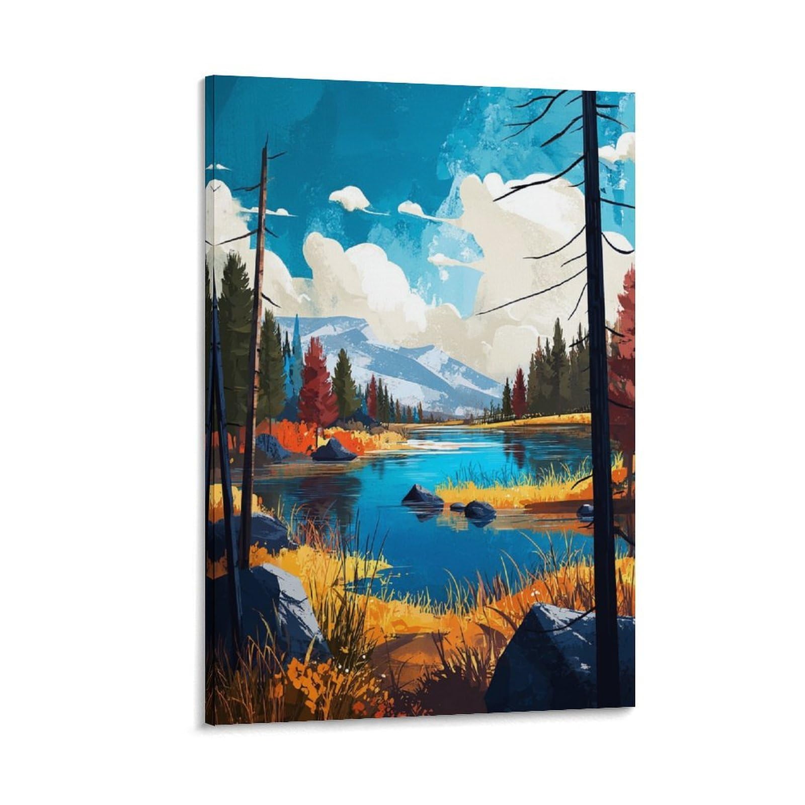 ZBBGGOZ Adirondack Park Poster 20x30inch(50x75cm) Canvas Wall Posters And Art Picture Print Modern Family Bedroom Decor