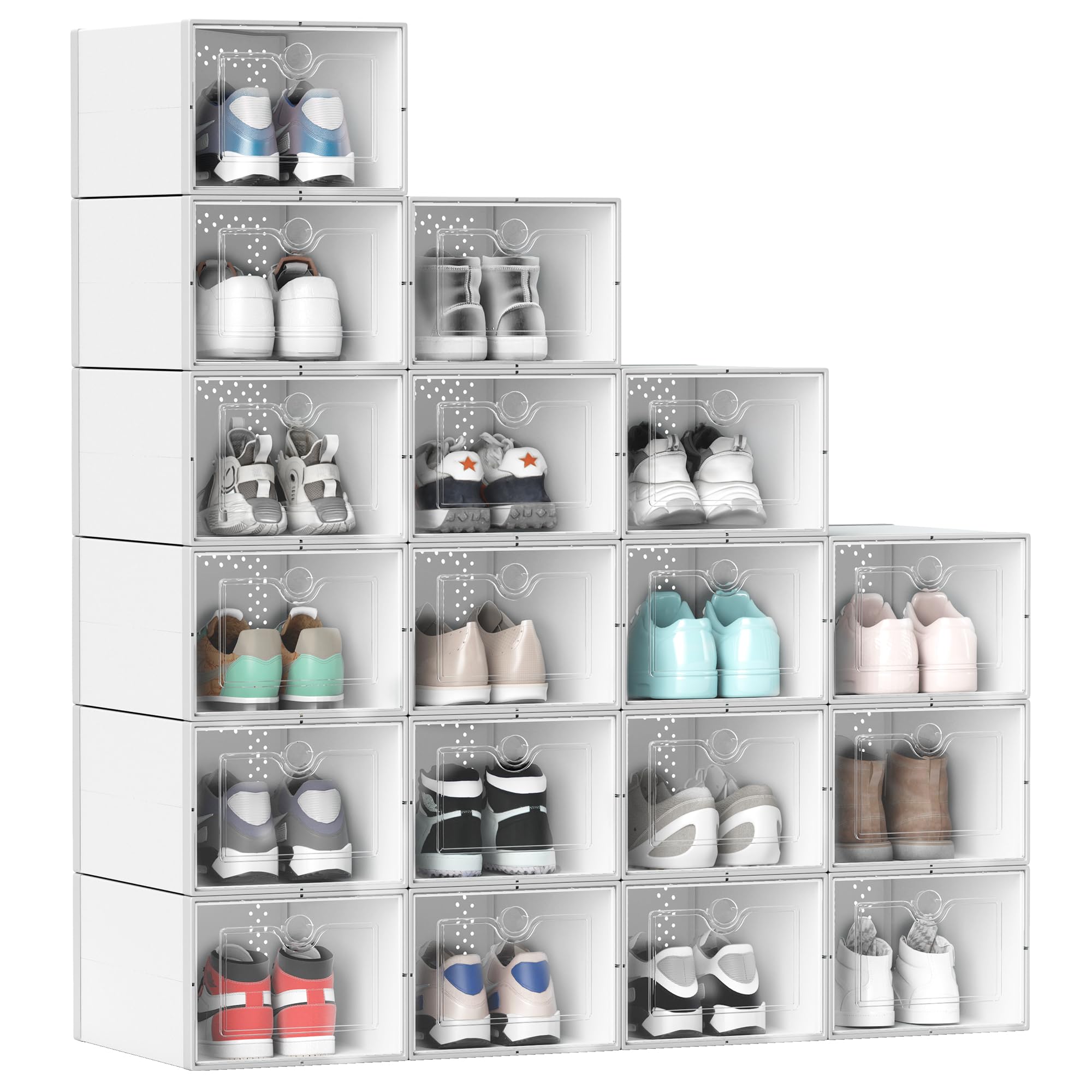 ヒステリックグラマー　STACKABLE SNEAKERS RACK Amazon.com: YITAHOME Shoe Storage Box, 18 PCS Medium Size