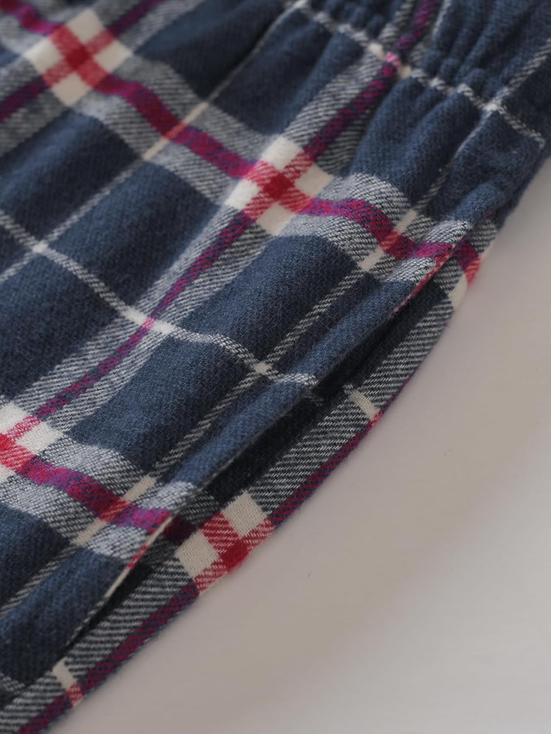 Latuza Women's Petite Cotton Flannel Pajama Set Petite Size Button Up PJs - Image 7