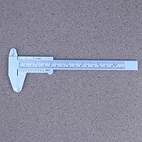 Vista 5 de Baluue Vernier Caliper - Calibrador pequeño de plástico métrico de 6 pulgadas, calibrador Vernier de plástico de doble escala, herramientas
