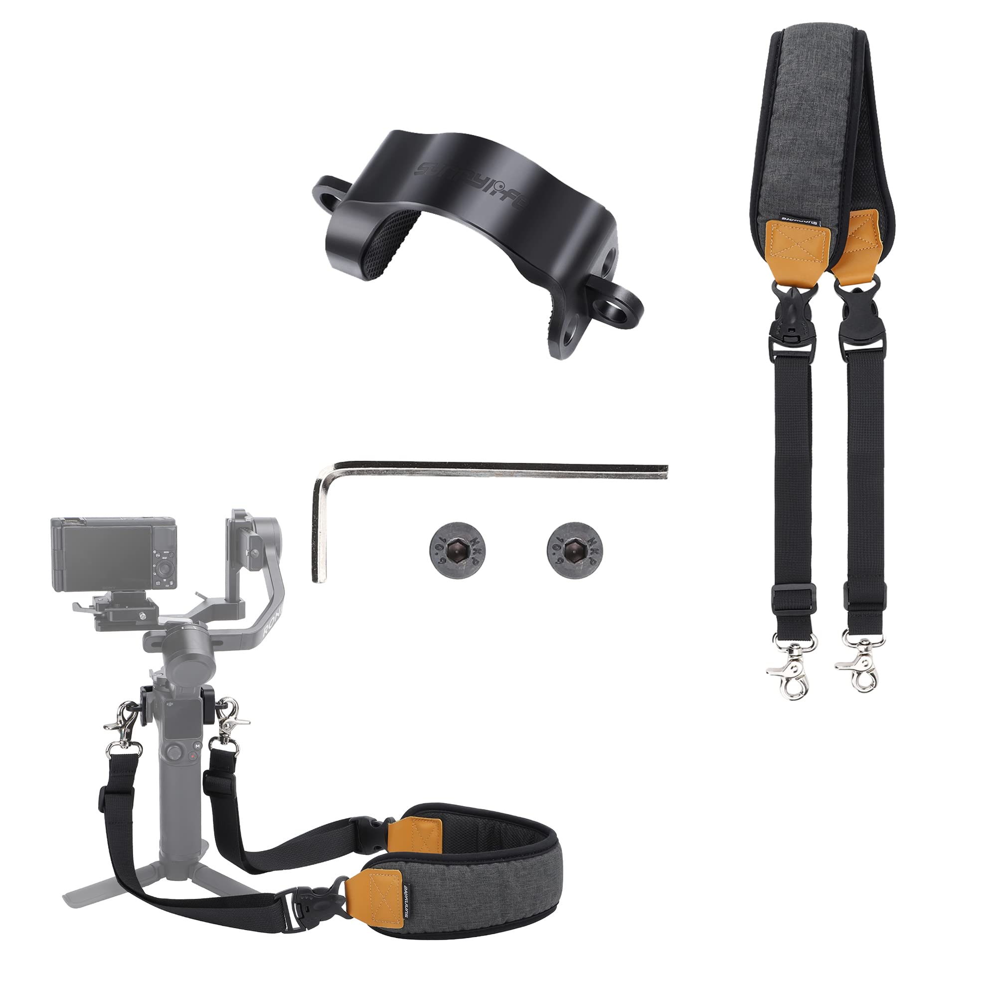 Cordino Regolabile per DJI RS3 Mini Tracolla per Gimbal Navicella Cinghia Collo per Stabilizzatore Accessori Cordino