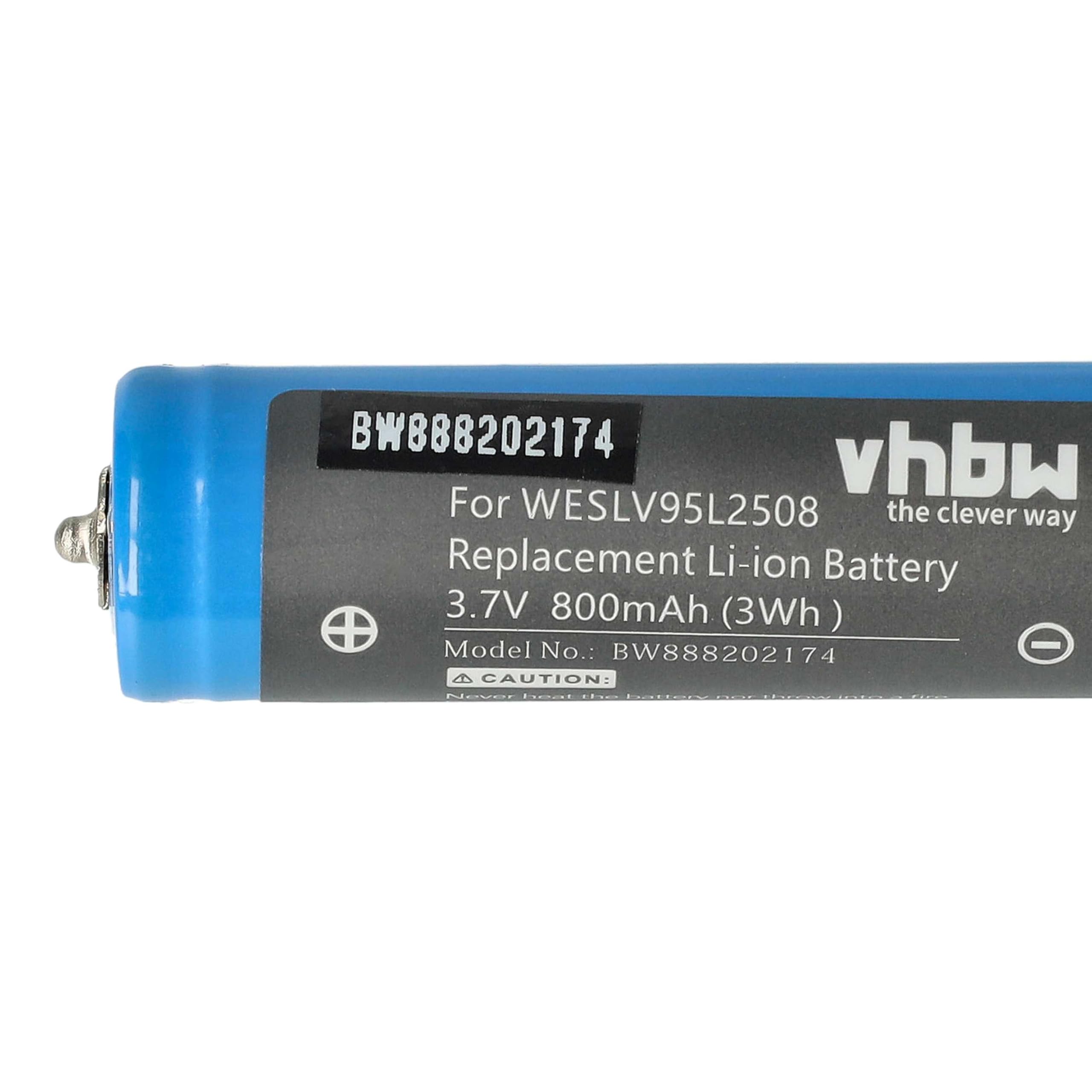 vhbw Akumulator kompatybilny z Panasonic ES-LV65, ES-LV81, ES-LV9, ES-LV95, ES-RF31 maszynka do strzyżenia włosów (800 mAh, 3,7 V, litowo-jonowa)