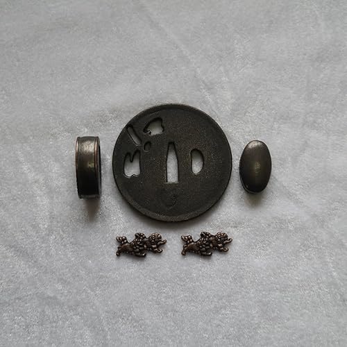 Miniatura 2 de Espada samurái japonesa KOSHIRAE  TSUBA FUCHI KASHIRA MENUKI 01-18