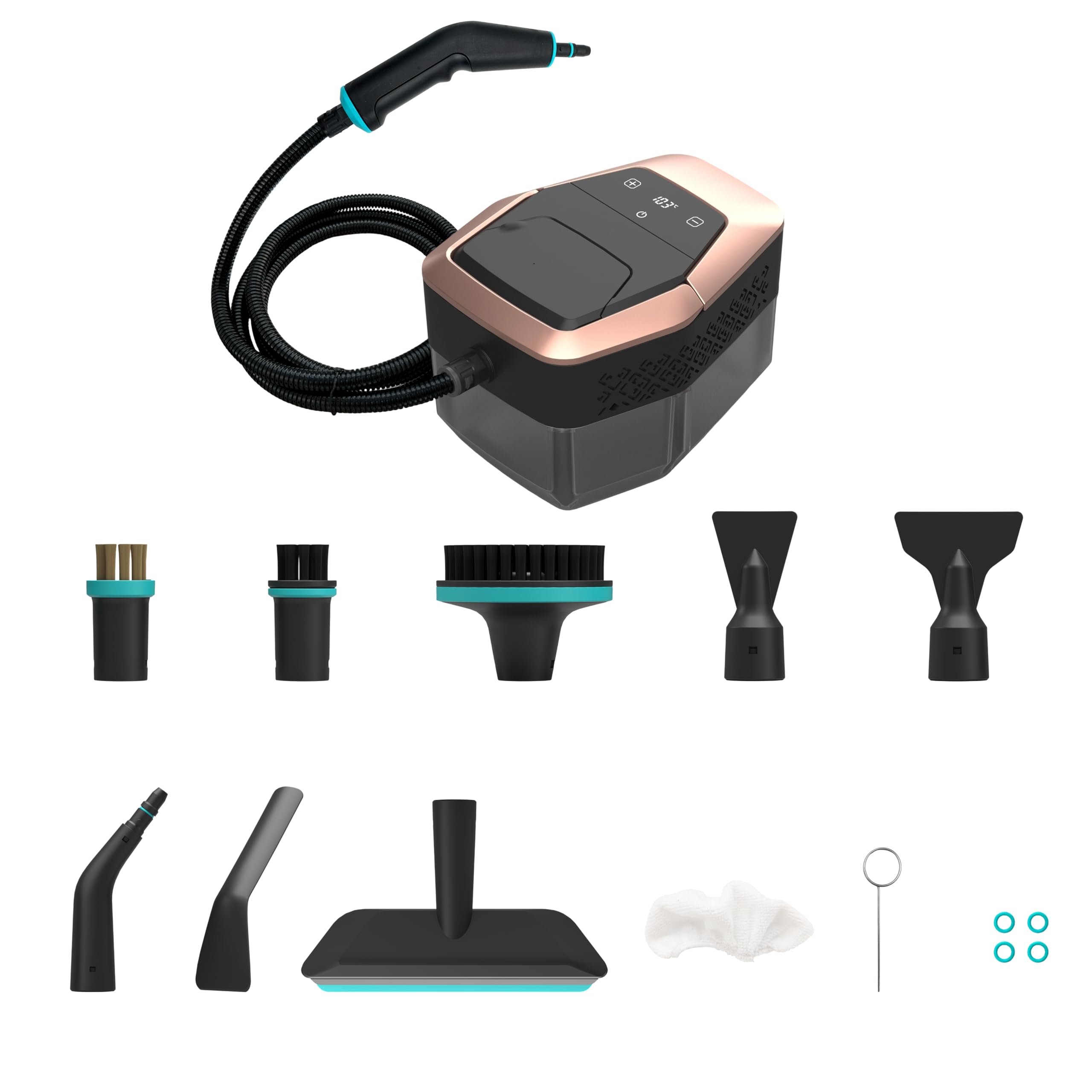 Pulitore a Vapore Portatile Steam Cleaner Vaporizzatore Vapore Pulizia Professionale Pistola a Vapore per Pulire Macchina per Casa, Cucina, Bagno, Auto