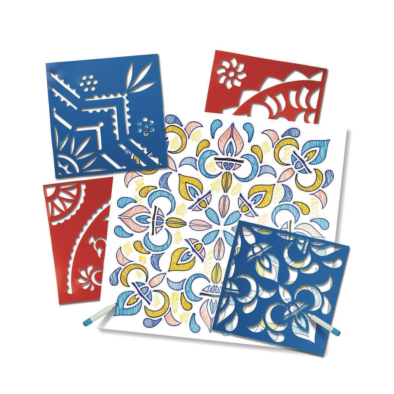 Roylco - R5621 1293911 Classic Rangoli Mega Stencil, 11" x 11" Size