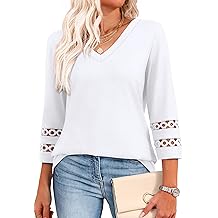 3/4 Length Sleeve Womens Tops Dressy Casual Blouses for Women 2026 Trendy V Neck T Shirts Summer Clothes