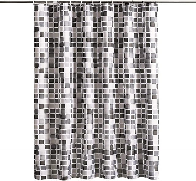 Omenluck 1 Pc Shower Curtain Mosaic Home Thickened Waterproof Bathroom Curtain Polyester Shower Curtain