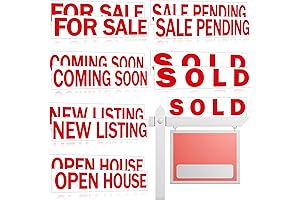 12 Pcs Real Estate Coming Soon Rider Signs 24 x 6 Inch