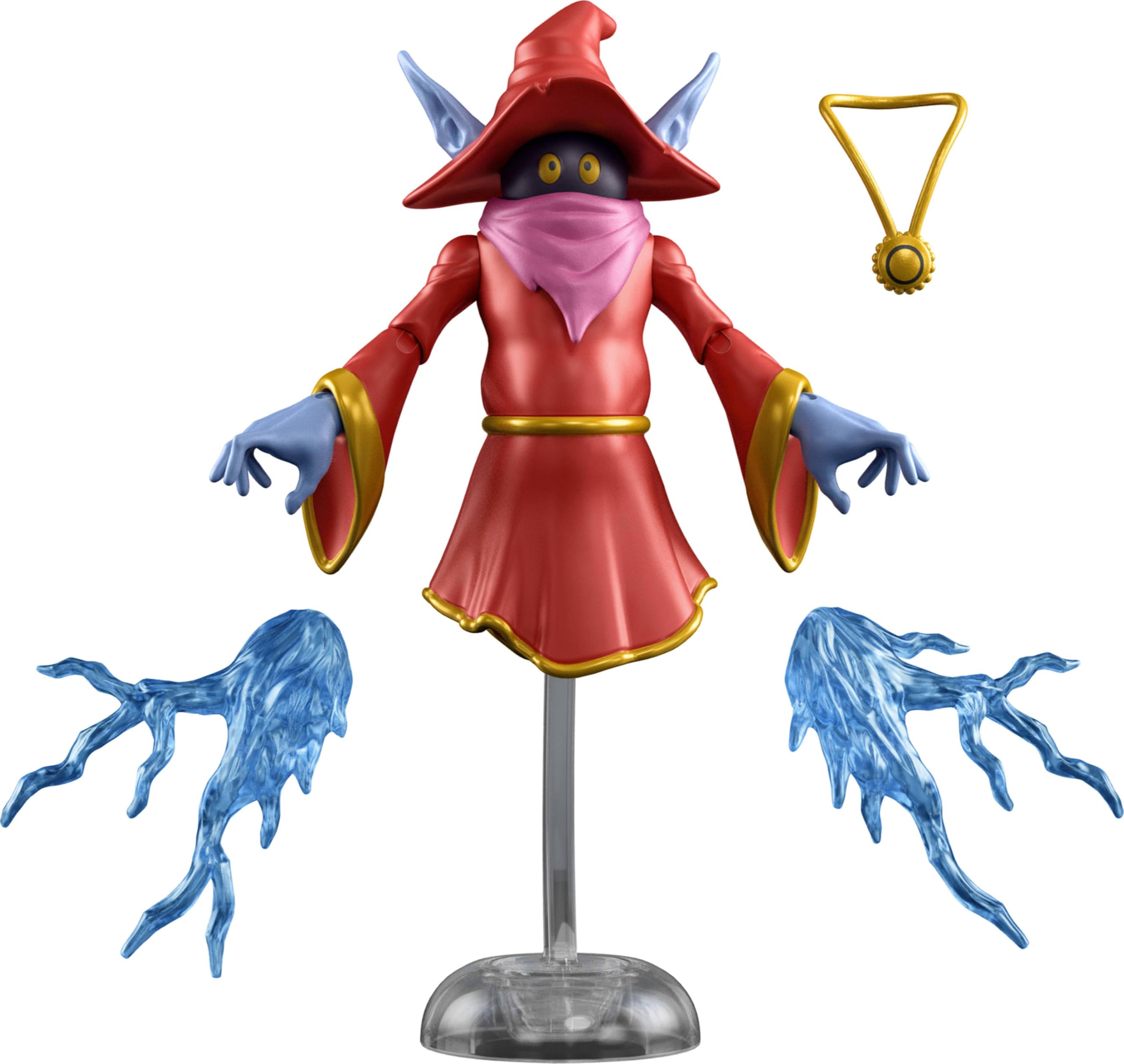 Origins Action Figure 200X Cartoon Collection Orko, 5.5 Inch 1980s Motu TV Wizard, Detailed Design & Clear Stand, Magic Effect