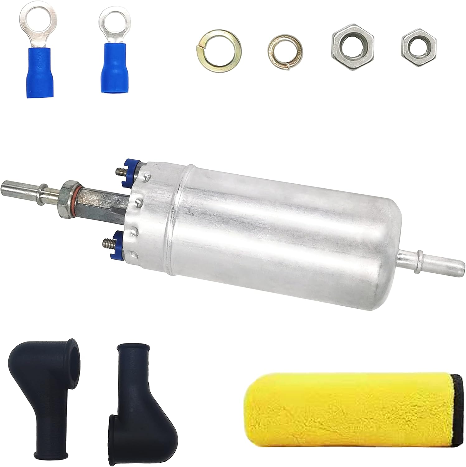 Electric External Fuel Pump Compatible with 1983-91 Ford F150 F250 F350 E150 E250 E350 Lincoln Continental Mustang Ranger LTD Thunderbird, Mercury Marquis