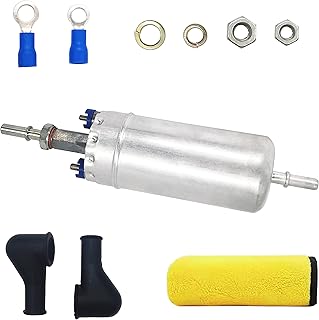 DPHXF Electric External Fuel Pump Compatible with 1983-91 Ford F150 F250 F350 E150 E250 E350 Lincoln Continental Mustang Ranger LTD Thunderbird, Mercury Marquis