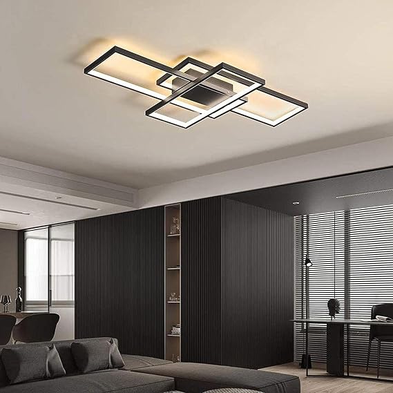 Diossad LED Dimmable Ceiling Light Modern LED Ceiling Lamp,Ceiling Lights 2700K-6500K Flush Mount Chandelier Fixture for Bedroom Living Room Kitchen Hallway Office [Energy Class B]