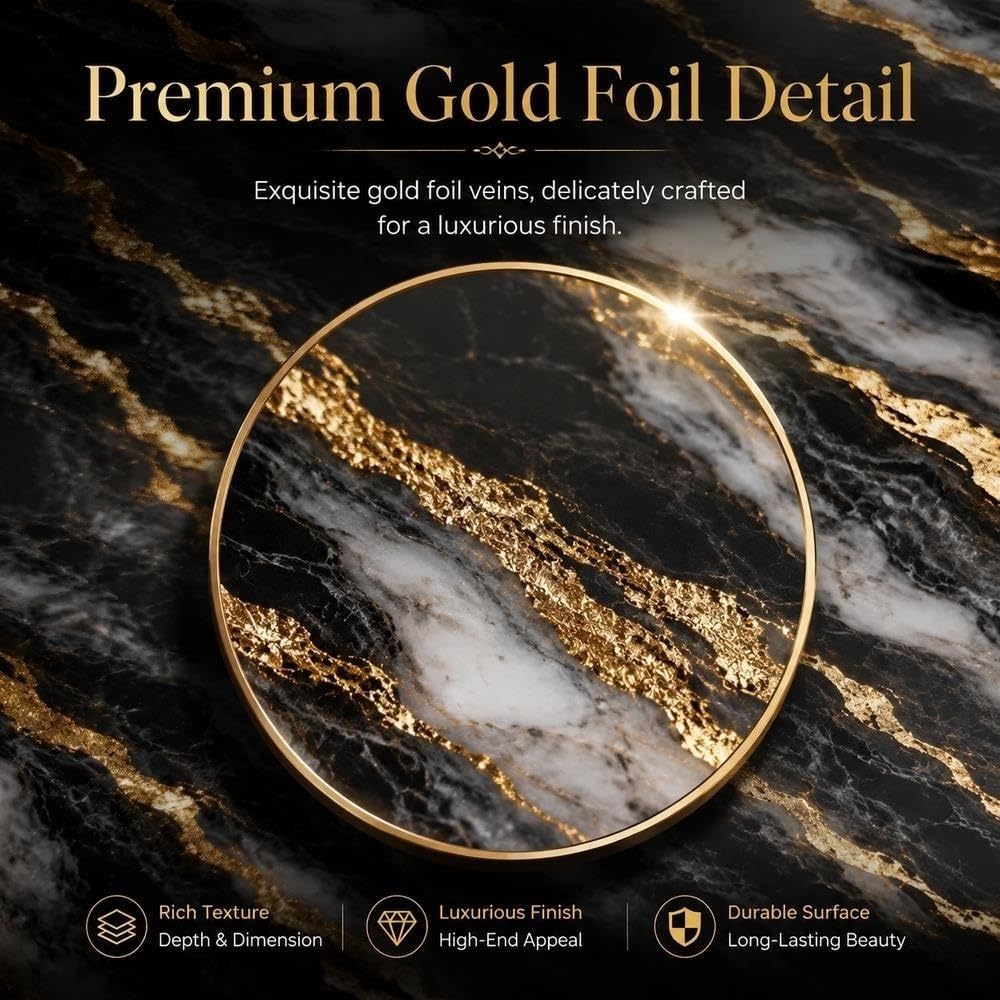 Peel and Stick Marble Line Wall Panels Waterproof Backsplash Tile
