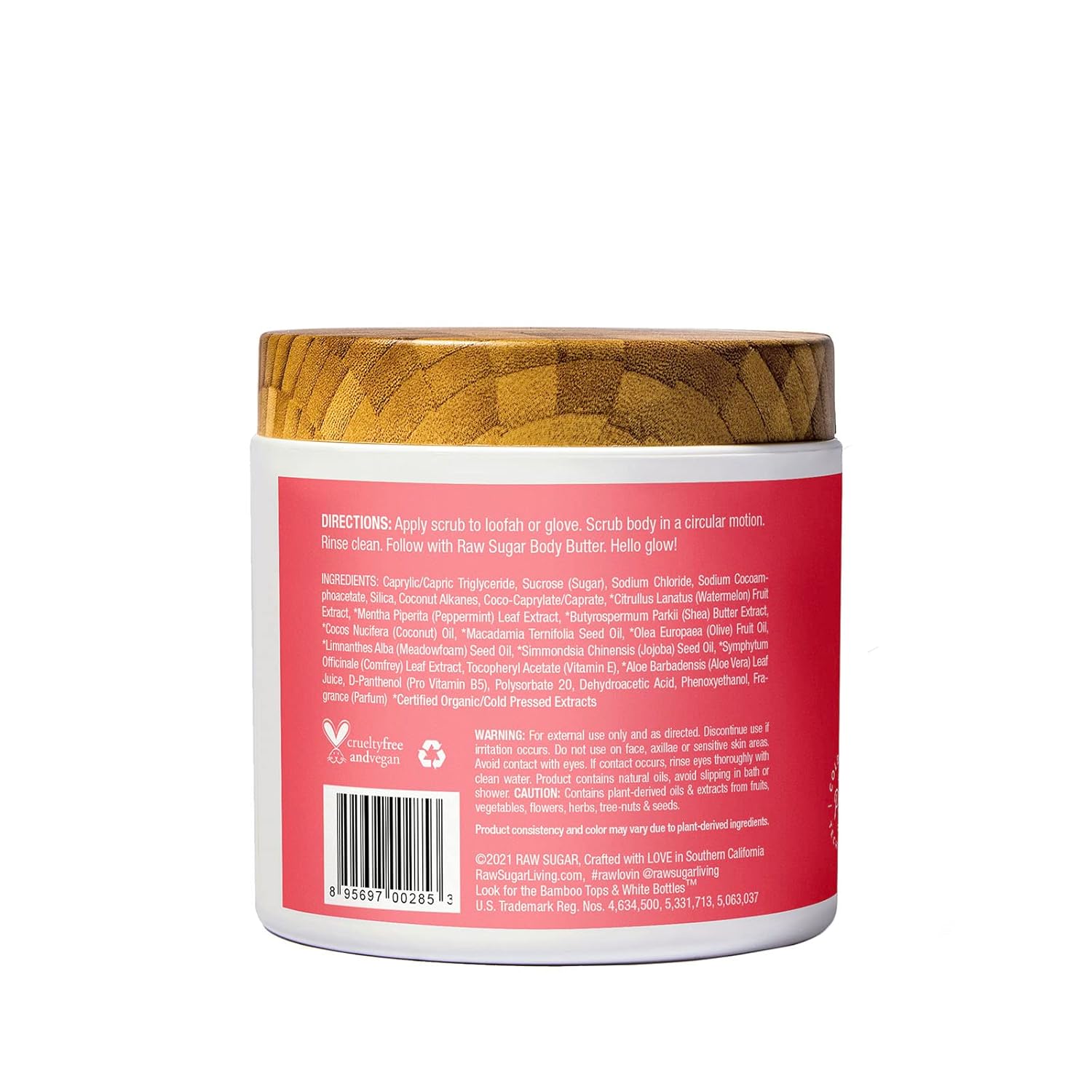 Sugar Scrub | Watermelon + Fresh Mint | 15 oz