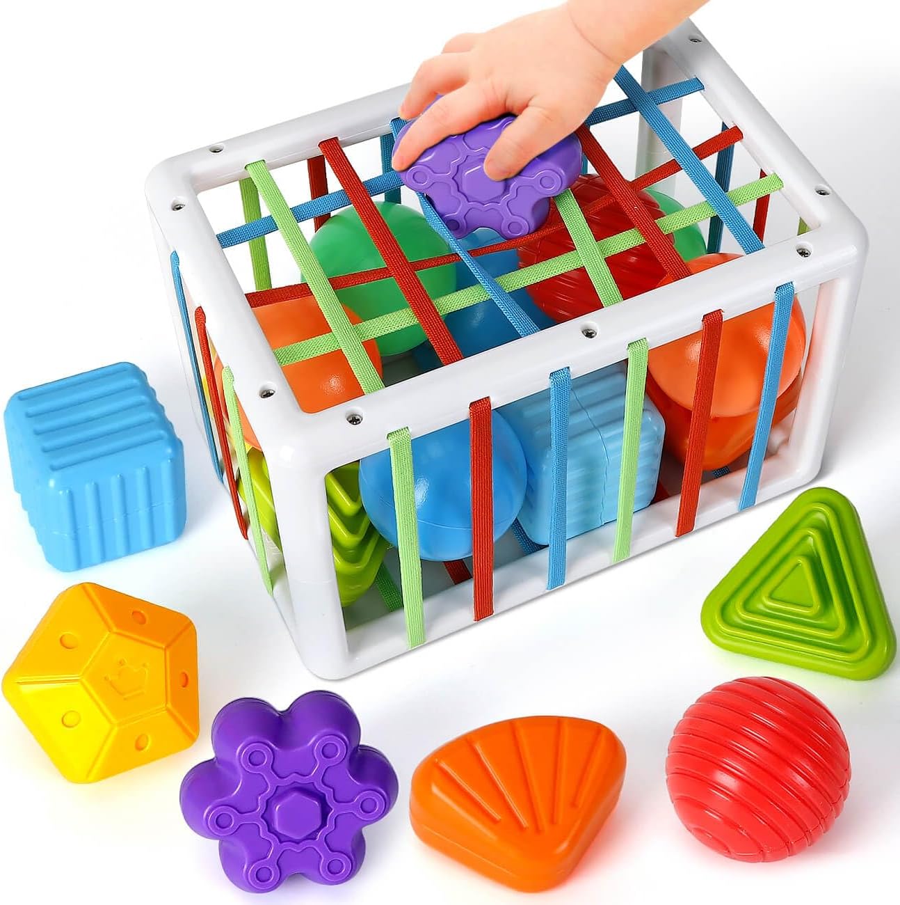 Amazon.com: SEPHIX Montessori Sensory Toys for 1 Year Old, Baby Sorter ...