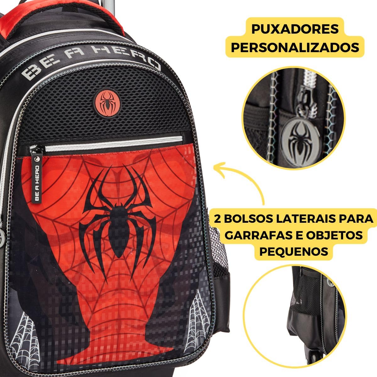 Kit Mochila Rodinha Para Meninos Super Aranha Escolar Spider em promoção! Veja a oferta e mais achadinhos de Mochilas escolares 5 Hoje é o melhor dia para comprar Kit Mochila Rodinha Para Meninos Super Aranha Escolar Spider com aquele preço maroto! Promoção! Aproveite a oferta! 5