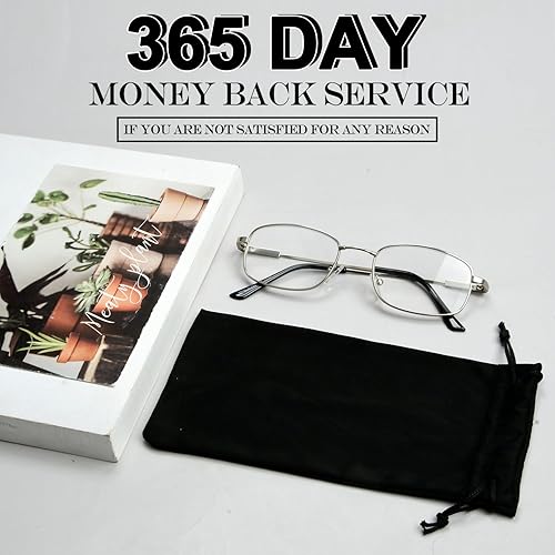 Vista 55 de BFOCO Gafas de lectura progresivas para mujeres y hombres, lentes de bloqueo de luz azul multienfoque con lectores de bisagra de resorte