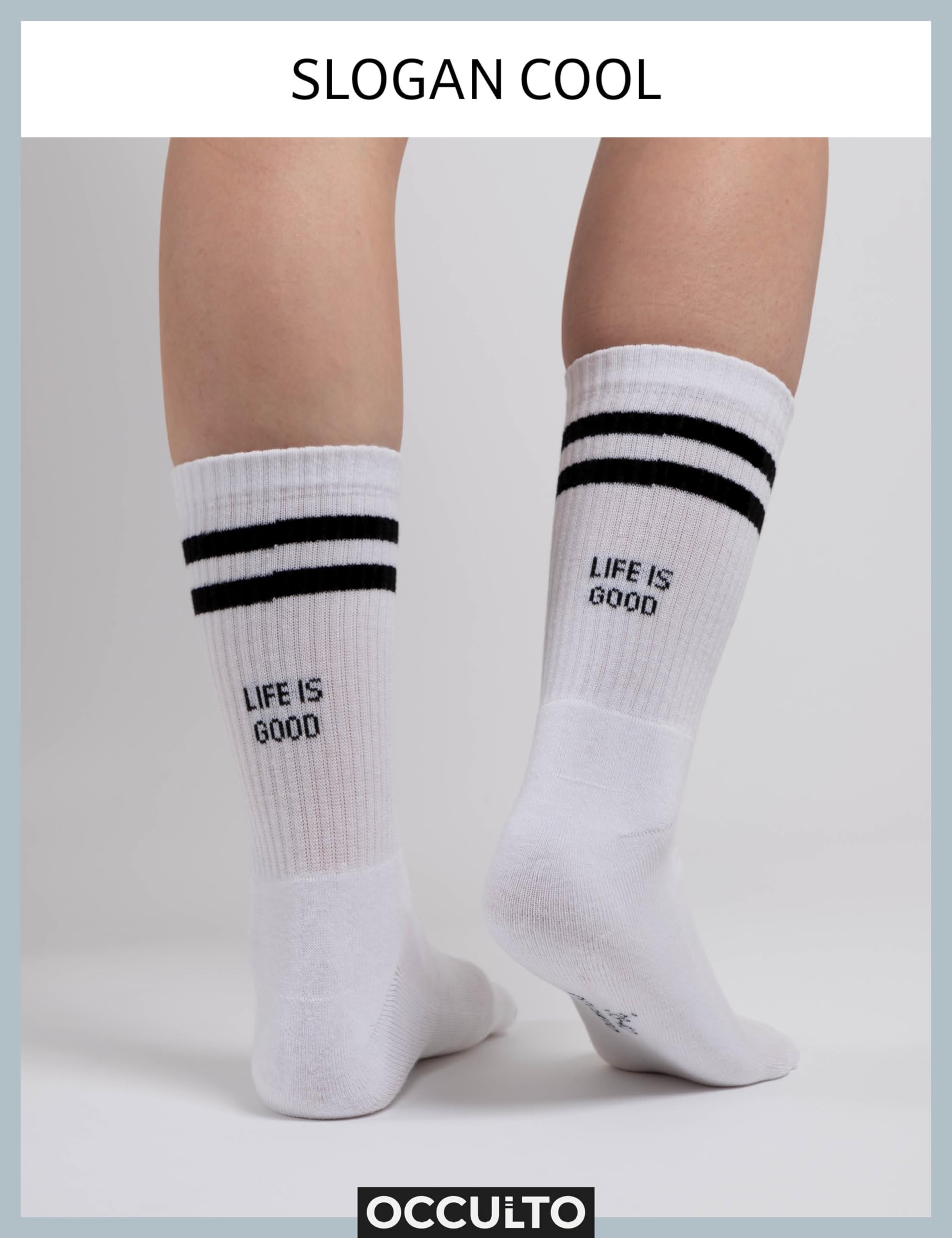 Occulto Calzini Sportivi Donna & Uomo Pacco da 3 (modello: Leo)