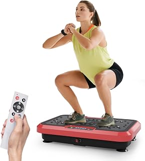 Vibration Plate Exercise Machine for Lymphatic Drainage, Power Plate Vibration Platform for Weight Loss, Shaping Toning & Wellness, Whole Body Shake Workout Equipment for Home Gym