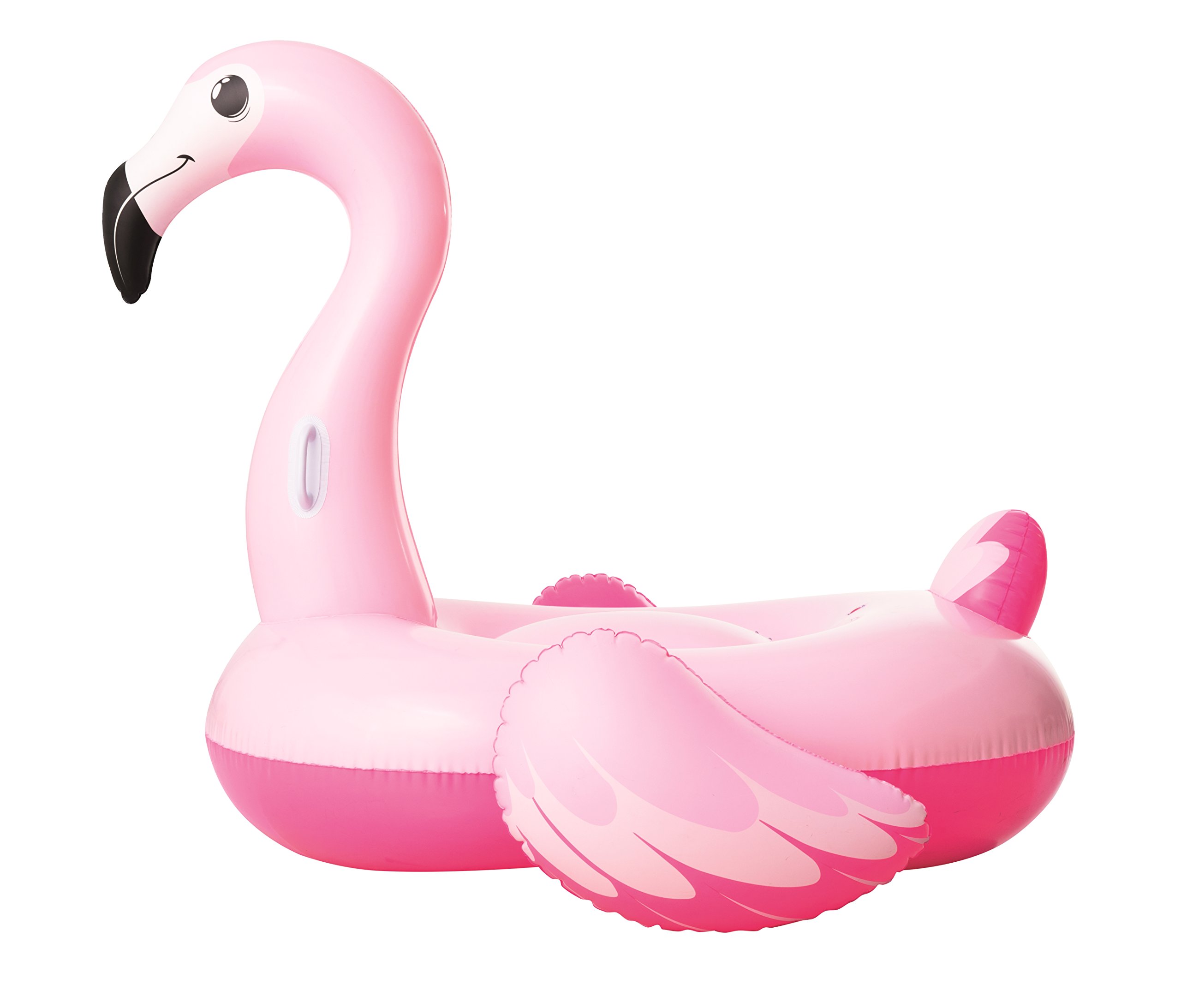 Bestway 41110 Float'nFashion Fenicottero Rosa Cavalcabile Gigante con Maniglie 1,91m x 1,78m