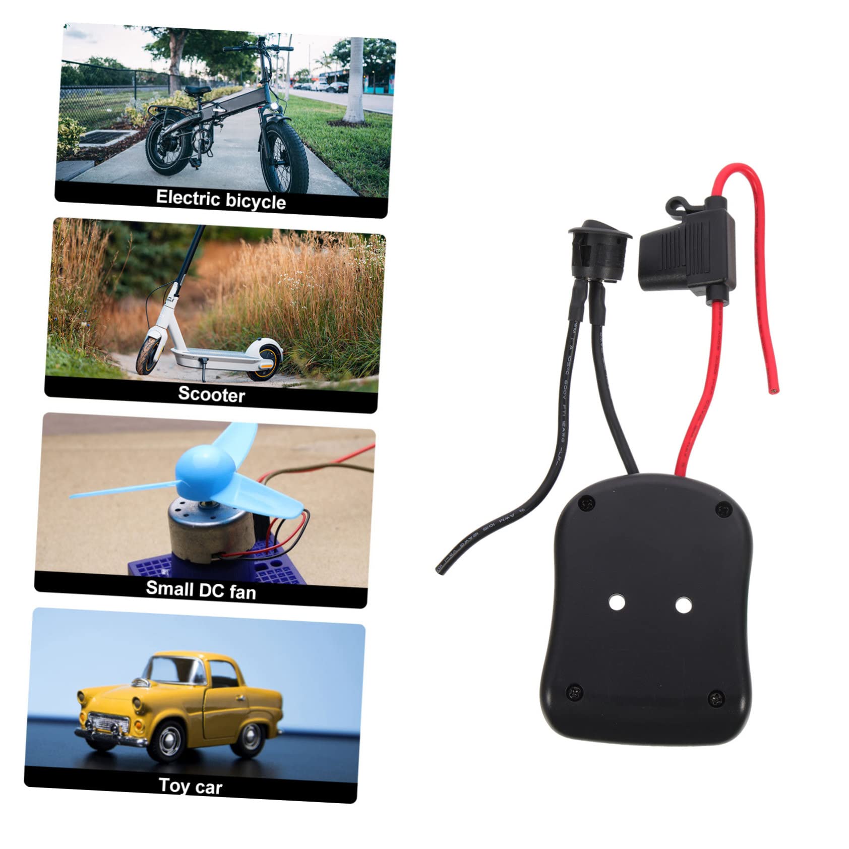 SHINEOFI 3 Piezas Adaptador de batería de 18V camión convertidor de batería Fuerza para Voltaje Adaptador de Corriente de Fuente de alimentación Abdominales Negro