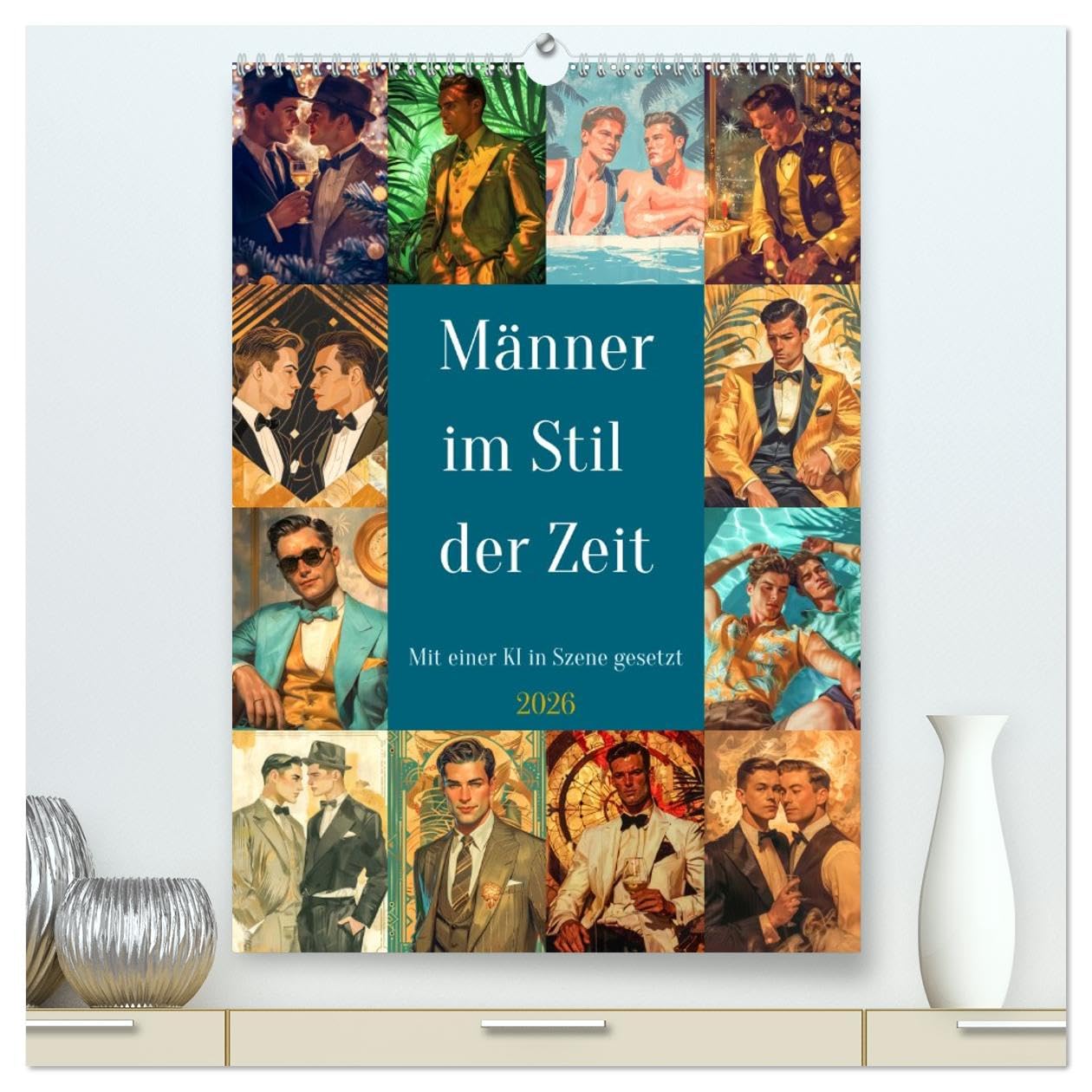 Männer im Stil der Zeit (hochwertiger Premium Wandkalender 2026 DIN A2 hoch), Kunstdruck in Hochglanz: Unser Kalender Gentlemen der alten Schule ... Porträts Vintage-Charm (CALVENDO Menschen)