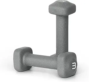 Tone Fitness Neoprene Dumbbell Weight Pairs with Anti-Roll Square Head | Multiple Options