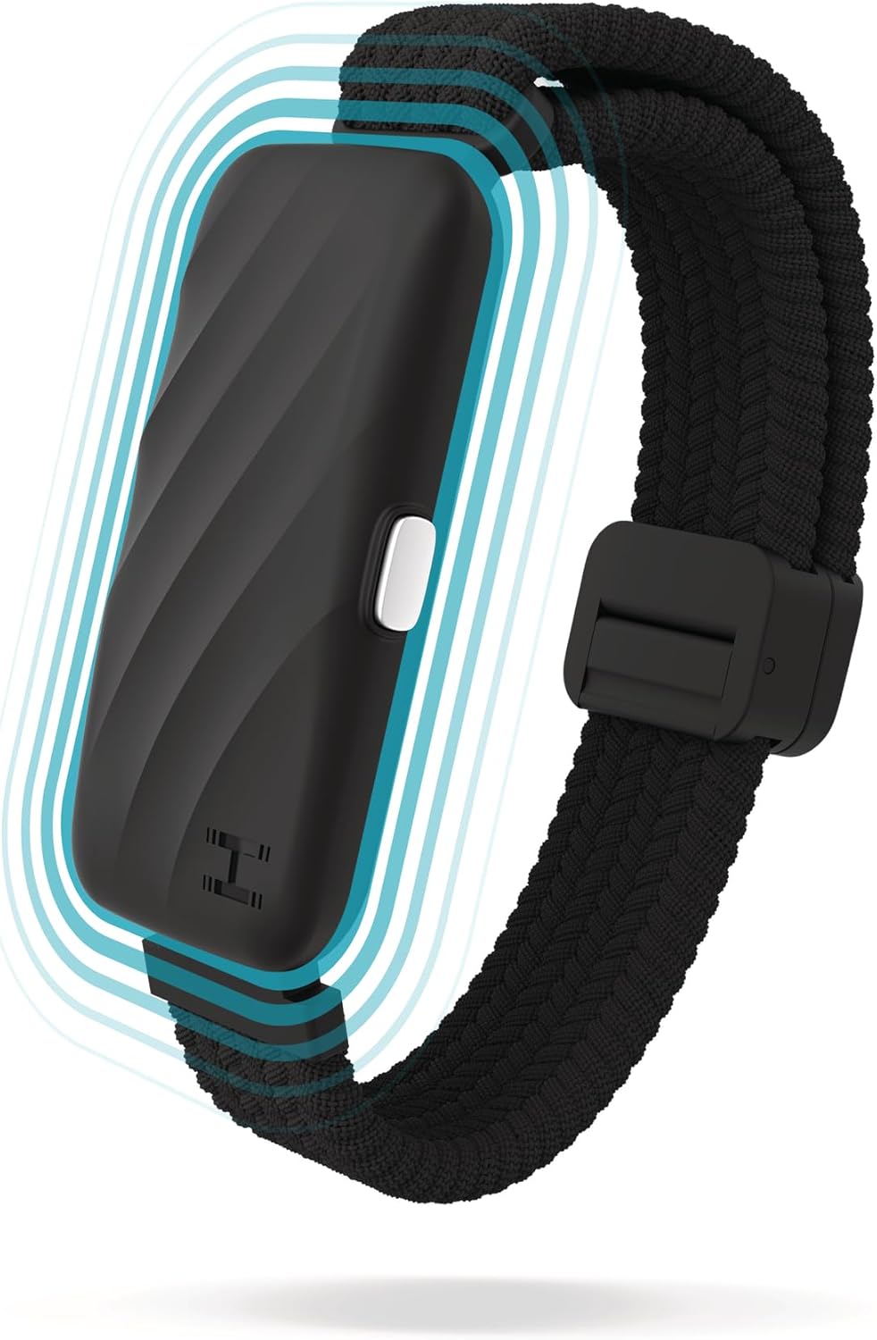 Homedics WakeBand Silent Vibrating Alarm Wristband, Ultra-Light Comfortable Design, 9 Vibration Patterns & 9 Intensities, Up to 6-Day Battery, iOS/Android App, Black