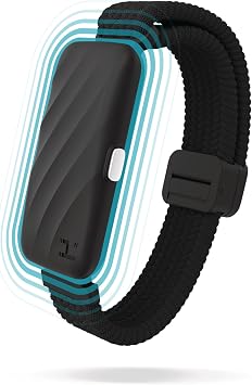 Homedics WakeBand Silent Vibrating Alarm Wristband, Ultra-Light Comfortable Design, 9 Vibration Patterns & 9 Intensities, Up to 6-Day Battery, iOS/Android App