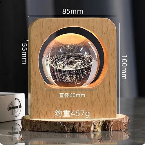 Miniatura 7 de Bola de cristal personalizada Foto LED Luz nocturna Dormitorio Oficina Decoración Regalo Boda Pareja Padres Fotos de Mascotas Regalos de Recuerdo