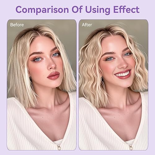 Miniatura 6 de CHIKYO Rizador rizador de pelo, rizador de 1.25 pulgadas Rovy Wave con anti-quemaduras, varita rizadora profunda iónica con 2 barriles de cerámica