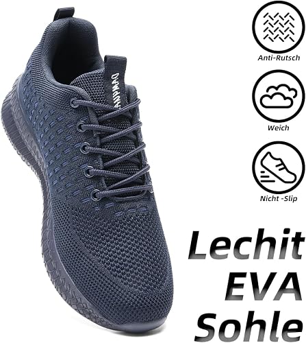 ZDFQLGV Baskets Homme Running Légères Respirantes - Chaussures Sport Mesh Antidérapantes Pour Course, Gym, Tennis Et Jogging