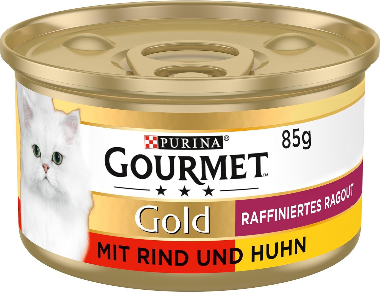 Gourmet Ragout Duetto rafinowana karma dla kotów mokra, wołowina i kurczak, 12 sztuk (12 x 85 g)