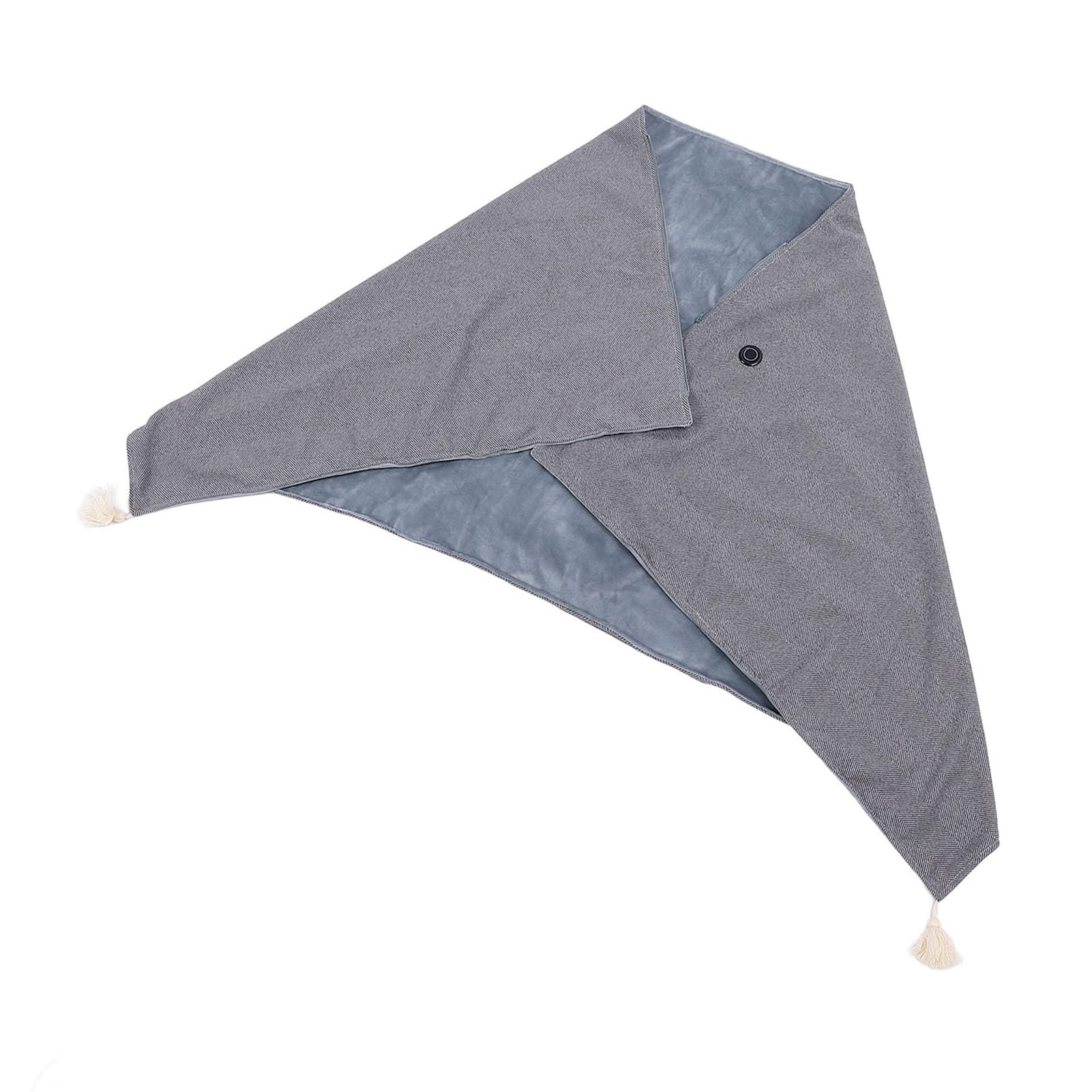 ZJchao USB Heated Blanket Shawl Electric Heating Wrap 8 Zones Comfortable Wearable for Home and Office (Gray)