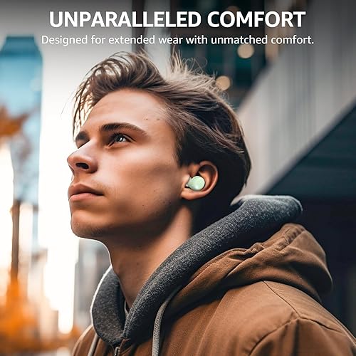 Miniatura 7 de TOZO Auriculares inalámbricos T6, auriculares Bluetooth 5.3, sonido estéreo en el oído, 50 horas de reproducción, estuche de carga inalámbrica,