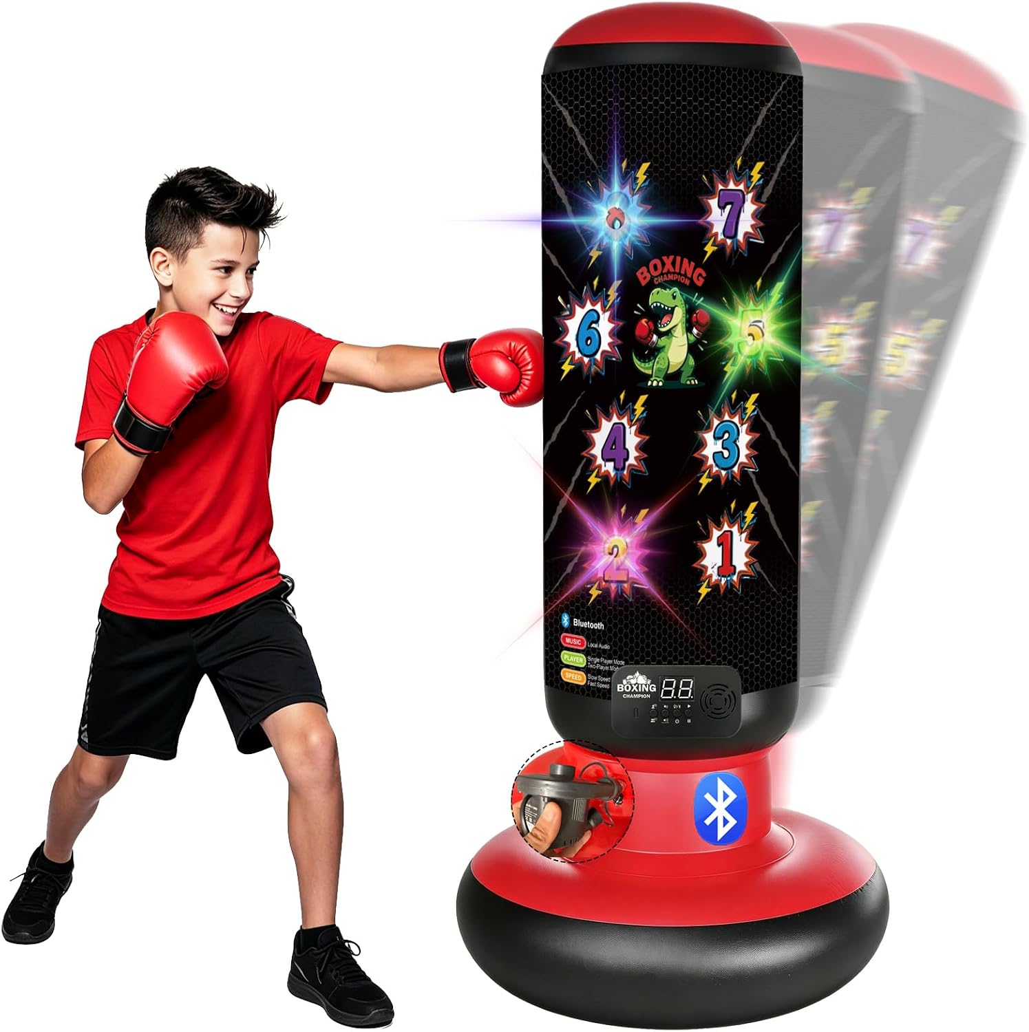 Punching Bag for Kids 63 Inch Stable Inflatable Boxing Bag